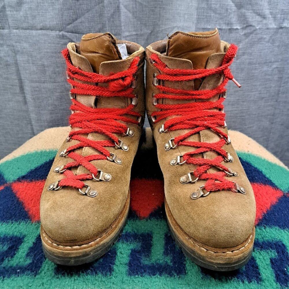 %Vintage MT 10 All-Leather Mountaineering Boots Men US 8.5 / D5